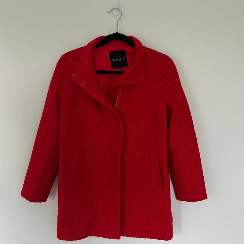 Talbots Petites Wool Blend Coat